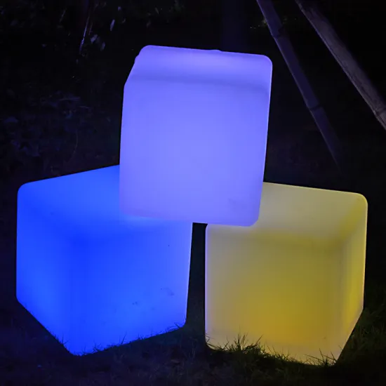 remote control led light cube seat led light box chair bench for EU,USA,AUS
