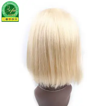 Blonde Lace Wig Highest Quality Virgin Human Hair Bob Wig