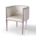 milieu du siècle chaise louis luxe accoudoir en métal