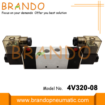 3/8" BSPT 5/2 Way Pneumatic Solenoid Valve 4V320-08