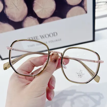 M2847 Simple Irregular Anti-Blue Ray Glasses Frame