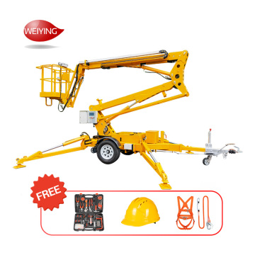AC Electrical Power Towable Cherry Picker with 12m-20m Height Reach