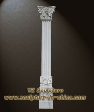 Round Decorative Marble Column (CLM-012)