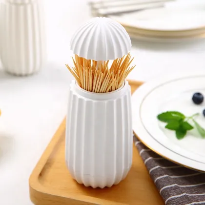 Wholesale White Plastic Toothpick Holders for Homes, Restaurants, and Hotels