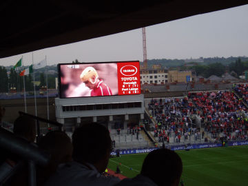 Large Outdoor 12mm Stadium Backlit Led Display , Full Color Led Signs For Football Field