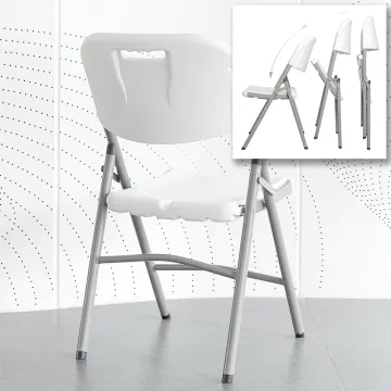 Wholesale Cheap HDPE Foldable White Plastic Garden Chairs for Events and Weddings