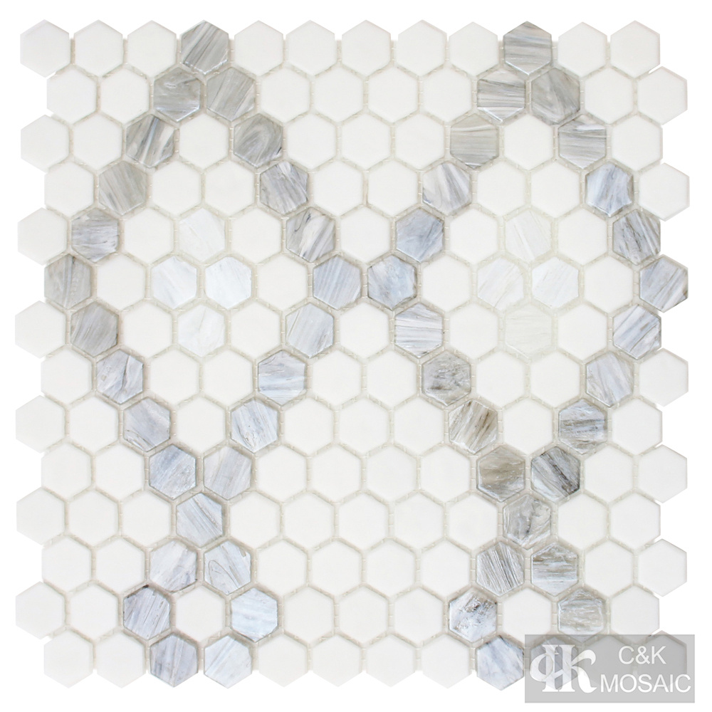 Glass mosaic tile design and construction