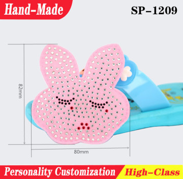 rabbit style shoe heel decoration accessories for ladies sandals