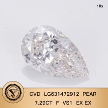 CVD သစ်တော်သီးဖြတ်စိန် 7.29ct FRS1 အလွန်အစွမ်းထက်တဲ့ပိုလန်