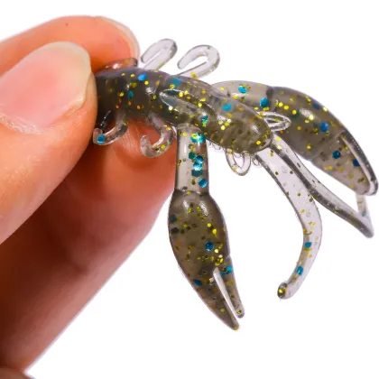 Custom packing bag bionic soft bait 5.1cm/2.1g soft shrimp insect bait bulk