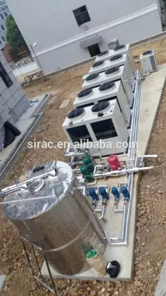 green energy air source hot water heater, commercial building hot water heating, Air source Heat Pump, heat pump hot water