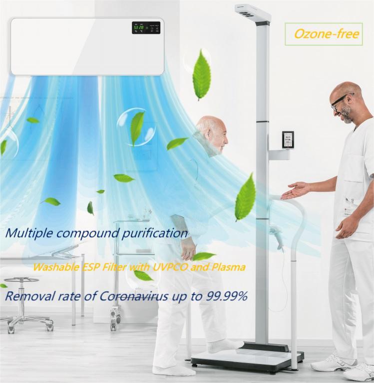 Wall mounted medical air sterilizer air purifier commercial