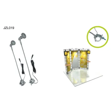 Portable 500lm 5W LED MR16 Banner Roll-Up Stand Spotlight System with Arm Lighting