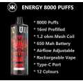 KK Energy Lade 8000 Puffs 5% Einweg -Vape