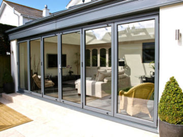 Hot Design Wholesale Aluminum Glass Bi-Fold Door/Folding Door