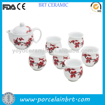 Porcelain tea set promotional gifts for new year