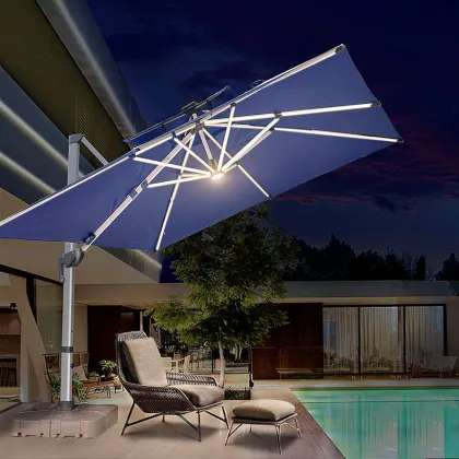 Roman Umbrella umbrella solar colored lighting