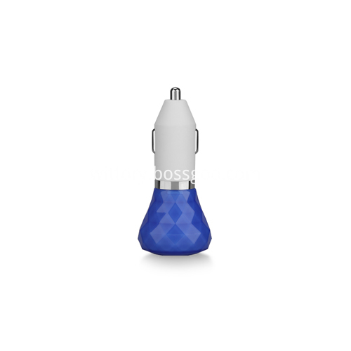 Sky blue dimond smar car charger