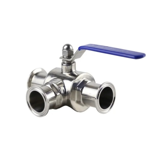 Food Grade Sanitary Clamp 3 Way Ball Valve