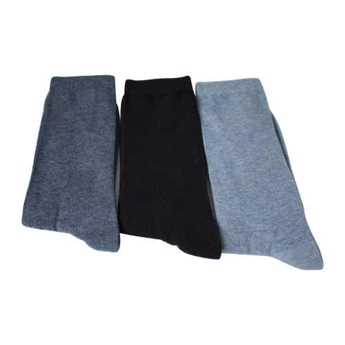 Chaussettes en coton en coton à trois couleurs