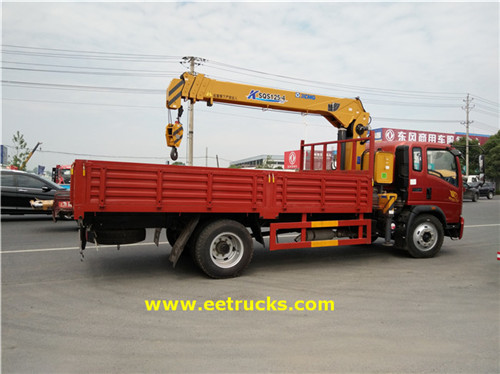 4x2 5 tani xcmg malori ya crane