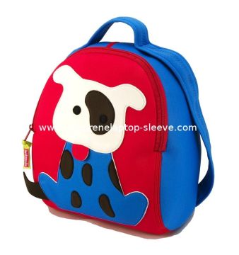Dog Embroidered Soft Kids Personalized Backpacks For Boys , Outdoor Picnic