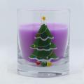 Χονδρικό έθιμο σχήμα χριστουγεννιάτικο διακοσμητικό γυάλινο βάζο κερί