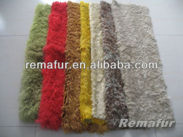 Fashion dyed 100% real Kalgan Lamb Plate