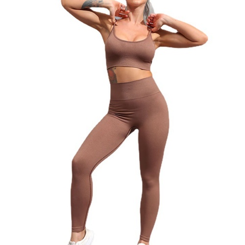 Conjunto de yoga de top corto de ropa deportiva