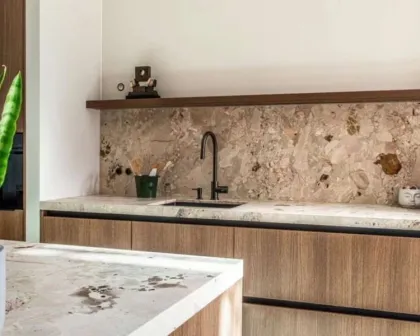 Customized Cream Marble Slab Ceppo Romano for Modern Villa Countertops with 1-Year Warranty
