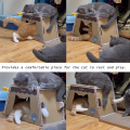 スクラッチパッド付きの猫の家