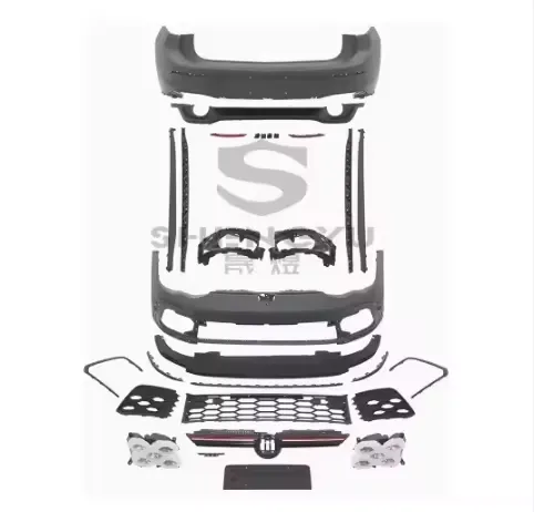 VW Golf 8 to GTi Auto Body Kit: Front & Rear Bumper, Grille, Side Skirts, Fog Lamps