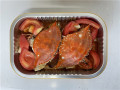 المأكولات البحرية مجمدة وعاء سلطعون الطماطم