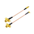 Cable de brida de 2 orificios hembra Mmcx a Sma