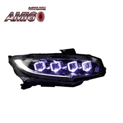 Bugatti Style Modified Headlights for Civic 2017-2021