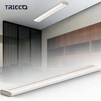 TRIECO Modern Office Linear Pendant Light with LED Module Chandelier