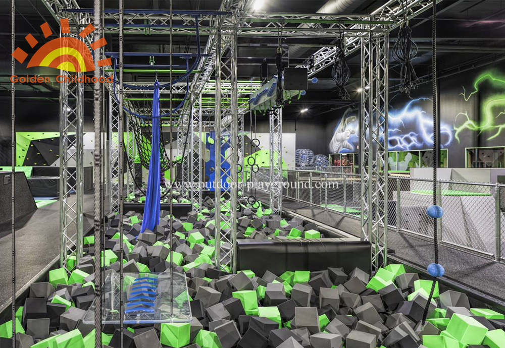 Indoor Ninja Warrior Gym Park For Children