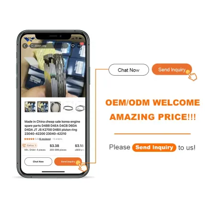 DL08 Piston Ring Set 65.02503-8038 for Doosan Daewoo Bus Engines