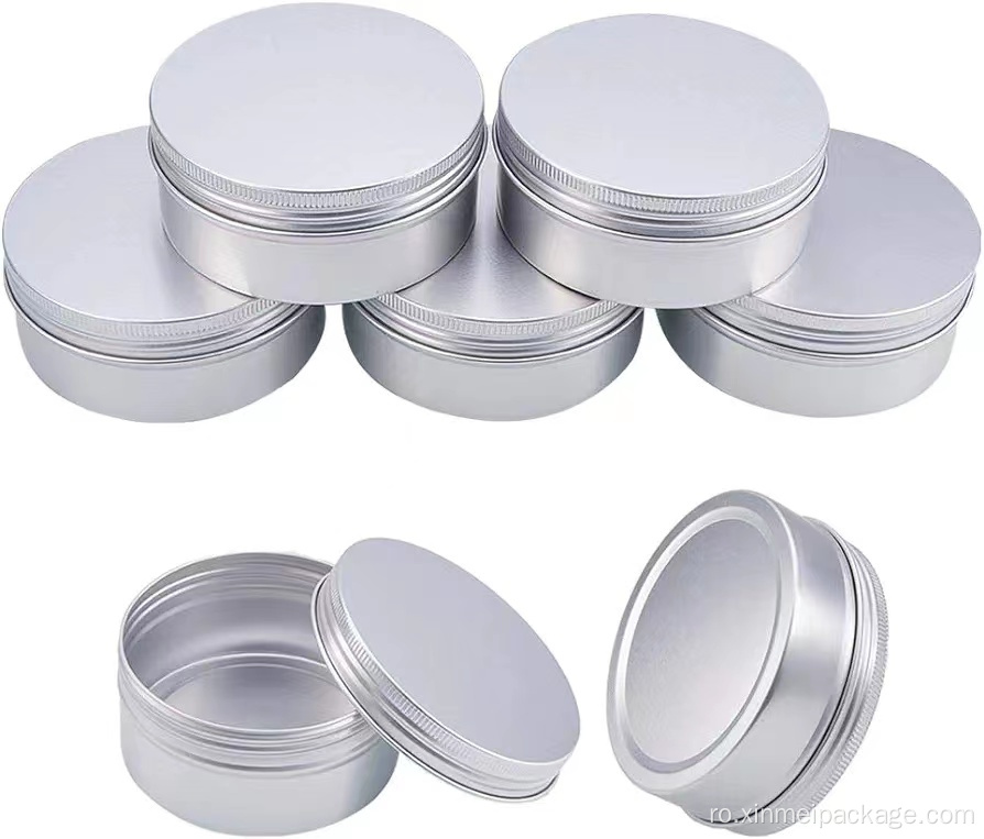 250g 8oz Big Metal Tin Tin Tin din aluminiu
