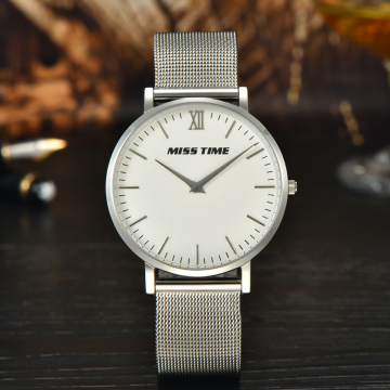 simple stylish slim stone quartz wrist watch