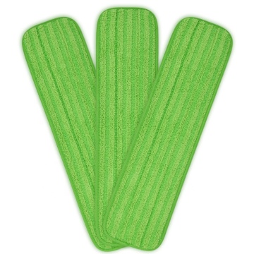 Best 18 Inch Microfiber Mop Pads: Thick, Super- absorbent Cloth Replacement Pads for Steam and Wet Mopping