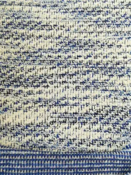 Cotton Poly Silver Double Jacquard