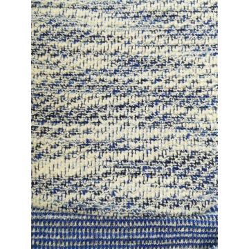 Cotton Poly Silver Double Jacquard