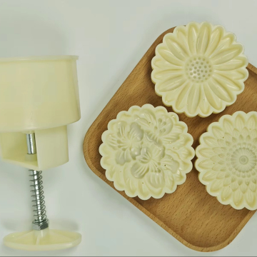 Food Grade Plastic Flower Shape Moon Cake Mold for Baking and Modeling