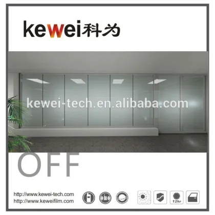 Opaque -transparent electronic smart window glass , smart glass for commerical