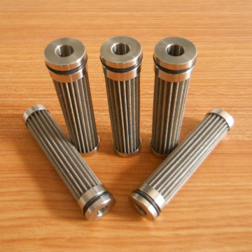 Keluli tahan karat Sintered Fiber Filter Oil Filter Untuk Kereta Api