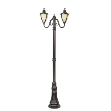 Zhongshan Factory Vintage Waterproof Post Top Lantern LED Garden Light for Pathway Street Lawn