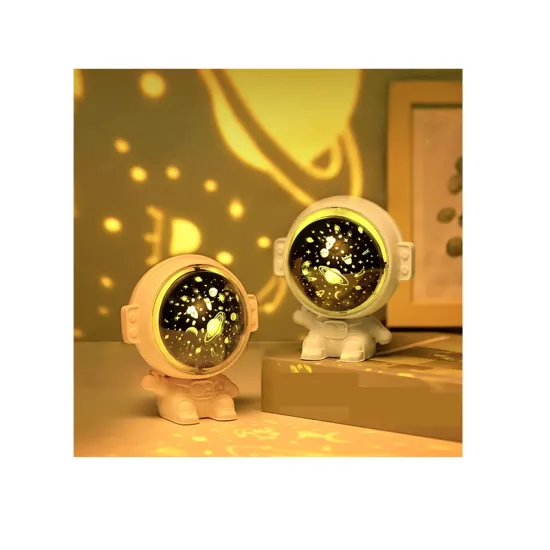 USB Fairy New Astronaut Rotatable Mini Spaceman Projector Lamp: Creating a Starry Sky Atmosphere with a Night Light