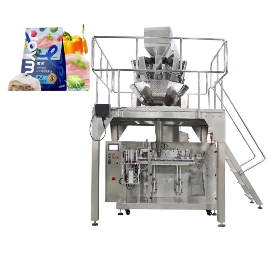 Automatic Mixed Nuts and Dried Fruit Packing Machine for Cashews, Grapes, Peanuts, and Pistachios in Zipper Bags