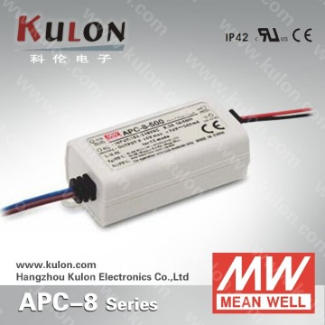 Meanwell 8w 350mA universial AC input constant current plastic led power supply